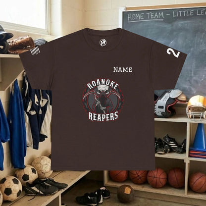 Custom Team Adult T-Shirt – Center Chest Team Logo & Name (DryBlend)