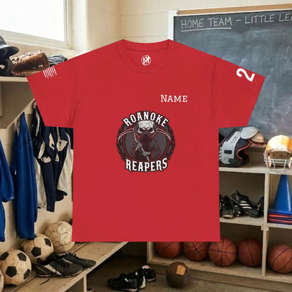 Custom Team Adult T-Shirt – Center Chest Team Logo & Name (DryBlend)