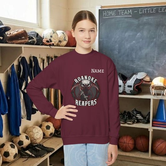 Custom Team Youth Sweatshirt – Center Chest Logo & Name (Gildan Heavy Blend)