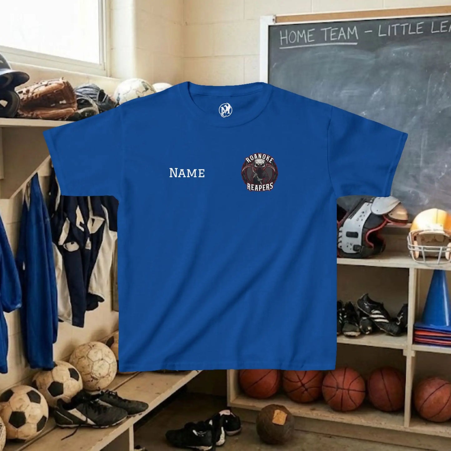 Custom Team Youth T-Shirt – Left Chest Team Logo & Name (DryBlend)