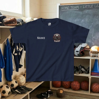 Custom Team Youth T-Shirt – Left Chest Team Logo & Name (DryBlend)