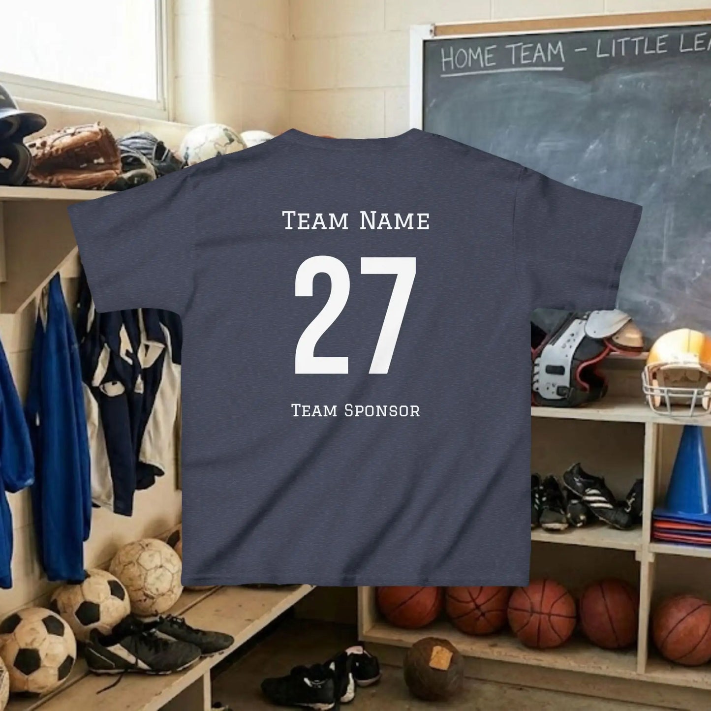 Custom Team Youth T-Shirt – Left Chest Team Logo & Name (DryBlend)