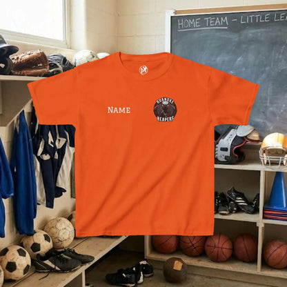 Custom Team Youth T-Shirt – Left Chest Team Logo & Name (DryBlend)