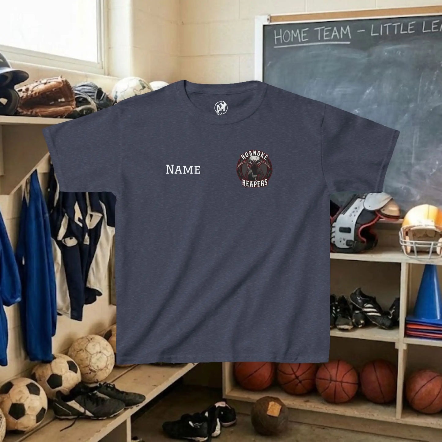 Custom Team Youth T-Shirt – Left Chest Team Logo & Name (DryBlend)