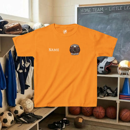 Custom Team Youth T-Shirt – Left Chest Team Logo & Name (DryBlend)