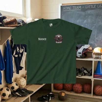 Custom Team Youth T-Shirt – Left Chest Team Logo & Name (DryBlend)