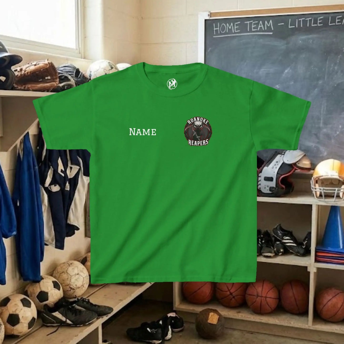 Custom Team Youth T-Shirt – Left Chest Team Logo & Name (DryBlend)