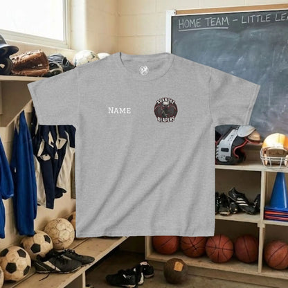 Custom Team Youth T-Shirt – Left Chest Team Logo & Name (DryBlend)