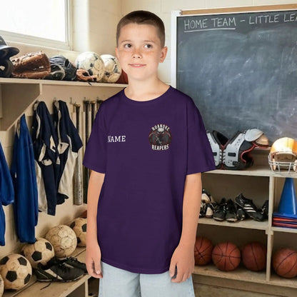 Custom Team Youth T-Shirt – Left Chest Team Logo & Name (DryBlend)