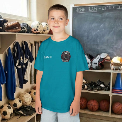 Custom Team Youth T-Shirt – Left Chest Team Logo & Name (DryBlend)