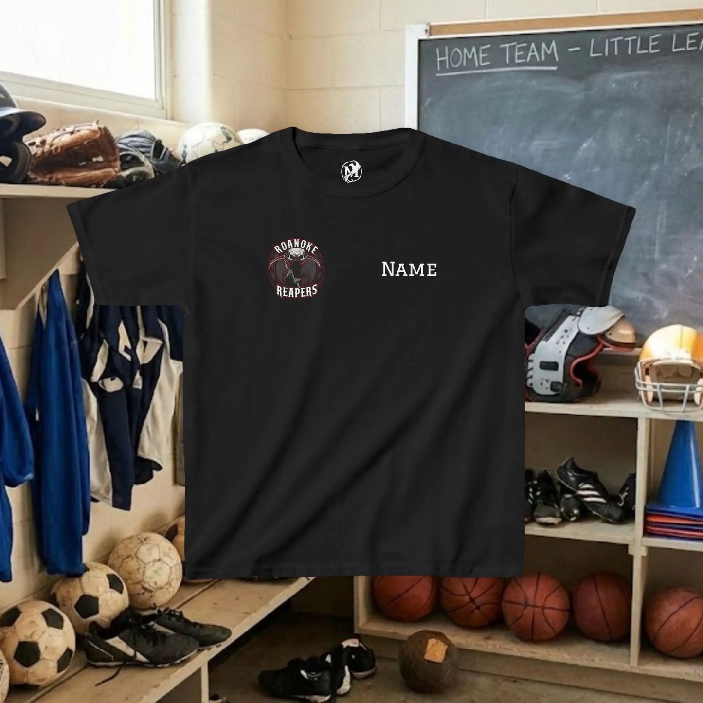 Custom Team Youth T-Shirt – Right Chest Team Logo & Name (DryBlend)