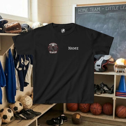 Custom Team Youth T-Shirt – Right Chest Team Logo & Name (DryBlend)