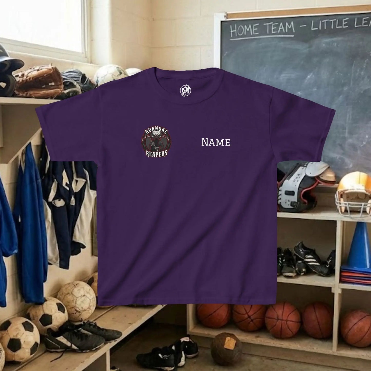 Custom Team Youth T-Shirt – Right Chest Team Logo & Name (DryBlend)