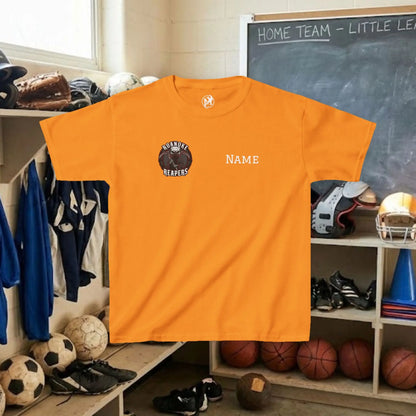 Custom Team Youth T-Shirt – Right Chest Team Logo & Name (DryBlend)