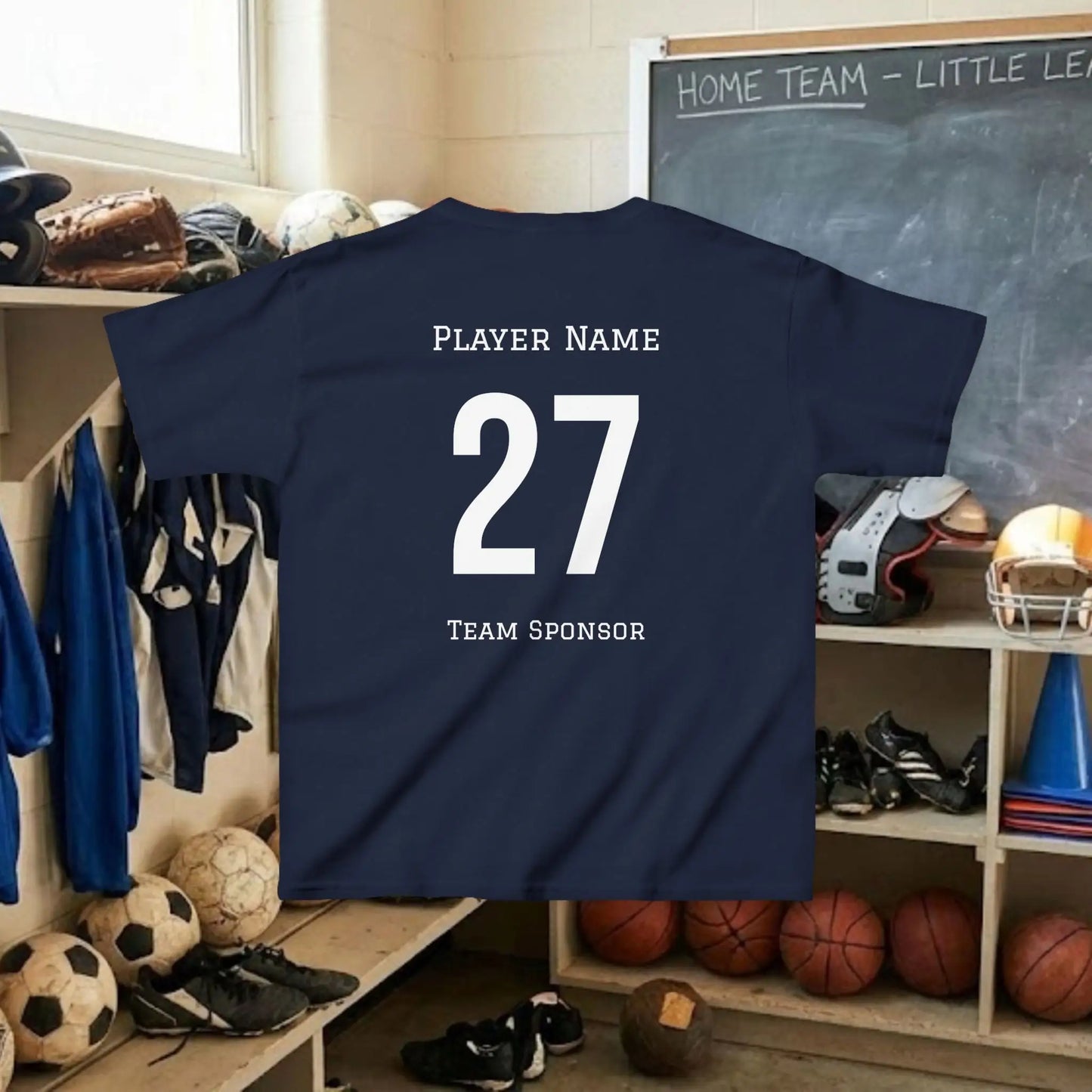 Custom Team Youth T-Shirt – Right Chest Team Logo & Name (DryBlend)