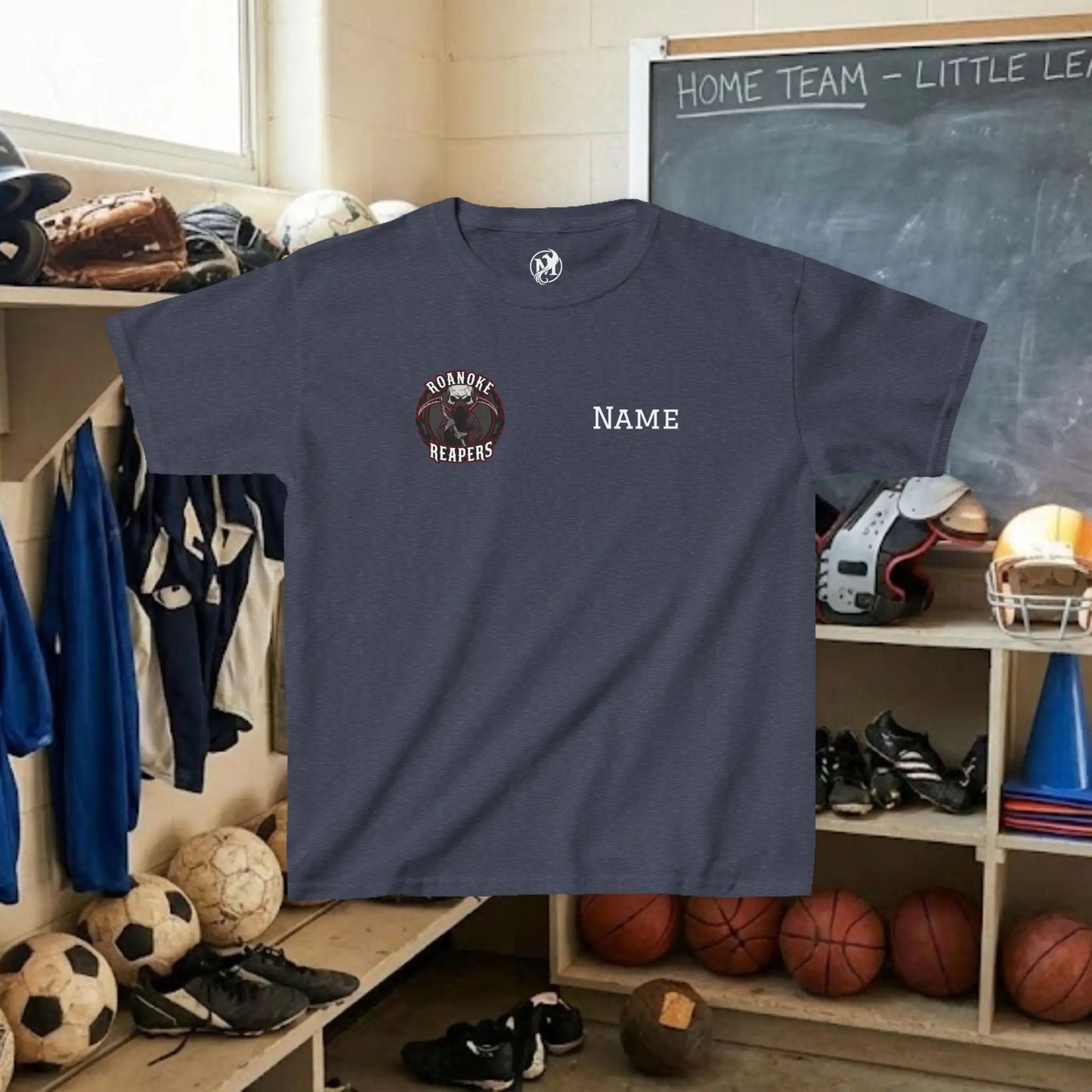 Custom Team Youth T-Shirt – Right Chest Team Logo & Name (DryBlend)
