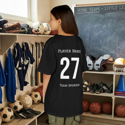 Custom Team Youth T-Shirt – Right Chest Team Logo & Name (DryBlend)