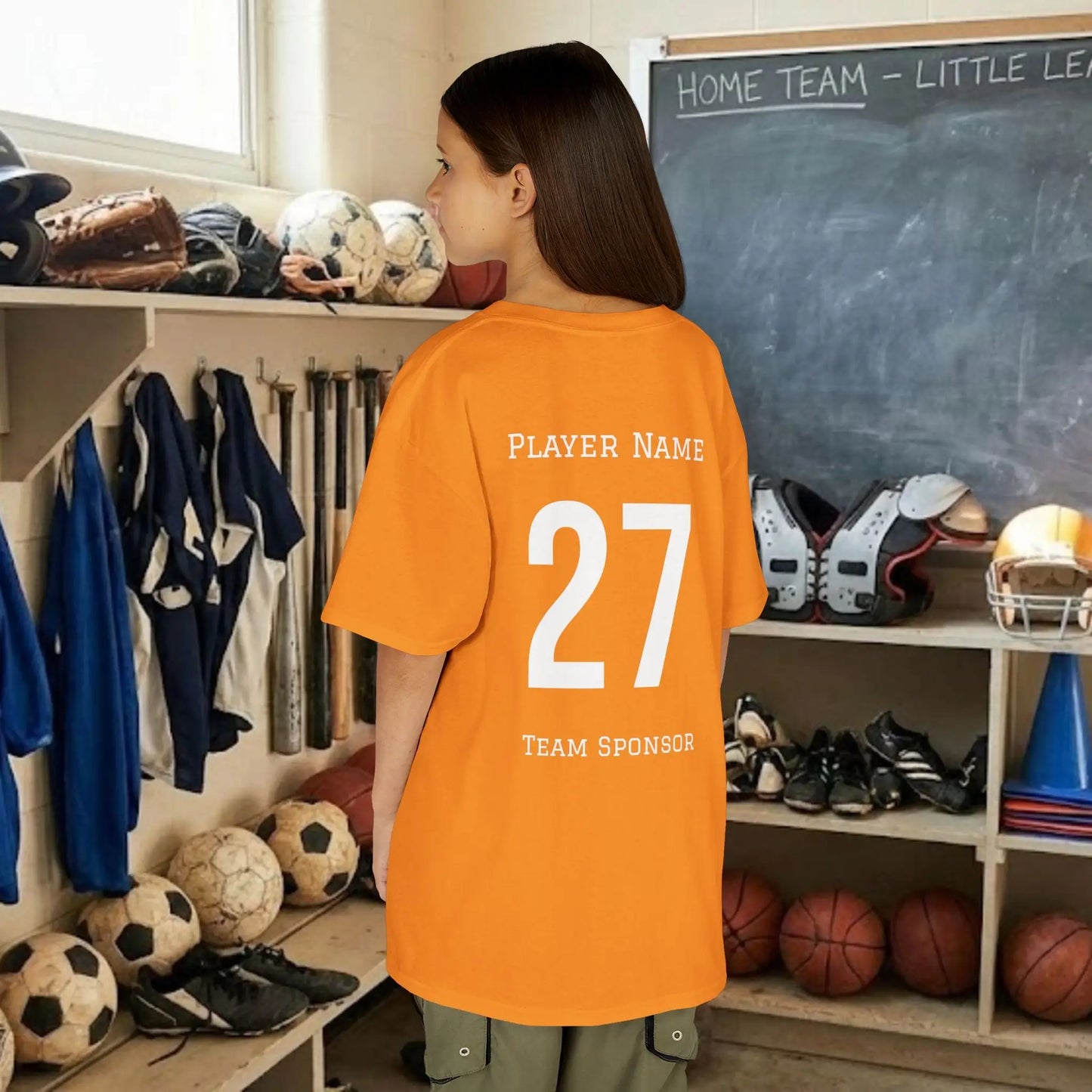 Custom Team Youth T-Shirt – Right Chest Team Logo & Name (DryBlend)