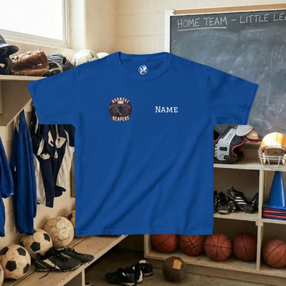 Custom Team Youth T-Shirt – Right Chest Team Logo & Name (DryBlend)