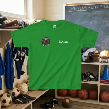 Custom Team Youth T-Shirt – Right Chest Team Logo & Name (DryBlend)