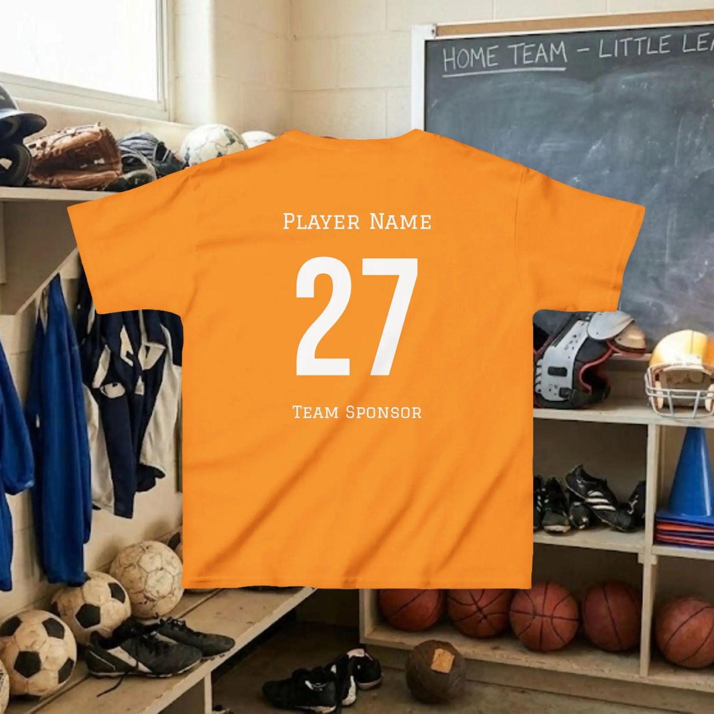 Custom Team Youth T-Shirt – Right Chest Team Logo & Name (DryBlend)