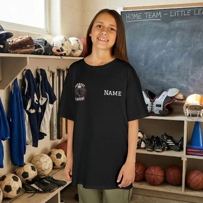 Custom Team Youth T-Shirt – Right Chest Team Logo & Name (DryBlend)