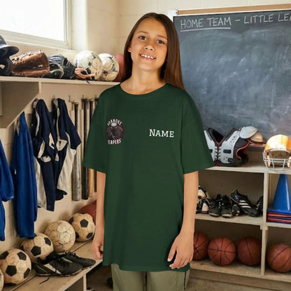 Custom Team Youth T-Shirt – Right Chest Team Logo & Name (DryBlend)