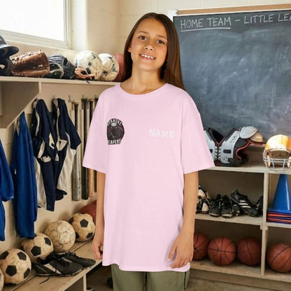 Custom Team Youth T-Shirt – Right Chest Team Logo & Name (DryBlend)