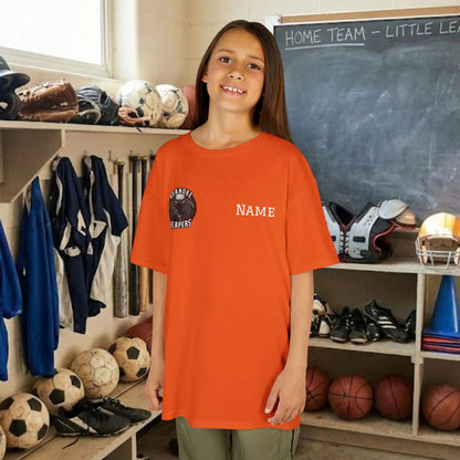 Custom Team Youth T-Shirt – Right Chest Team Logo & Name (DryBlend)