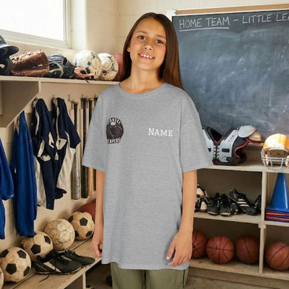 Custom Team Youth T-Shirt – Right Chest Team Logo & Name (DryBlend)