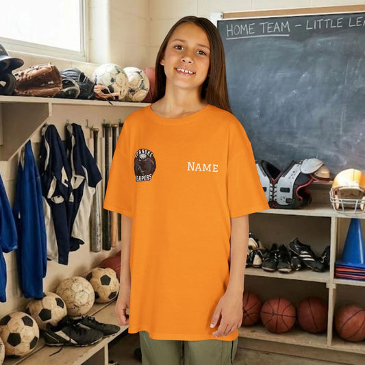 Custom Team Youth T-Shirt – Right Chest Team Logo & Name (DryBlend)
