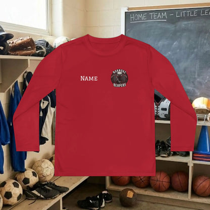Custom Team Youth Long Sleeve T-Shirt – Left Chest Team Logo & Name