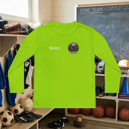 Custom Team Youth Long Sleeve T-Shirt – Left Chest Team Logo & Name