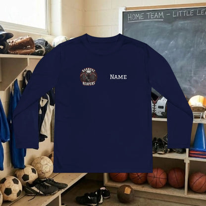 Custom Team Youth Long Sleeve T-Shirt – Right Chest Team Logo & Name