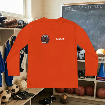 Custom Team Youth Long Sleeve T-Shirt – Right Chest Team Logo & Name