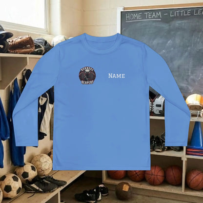 Custom Team Youth Long Sleeve T-Shirt – Right Chest Team Logo & Name