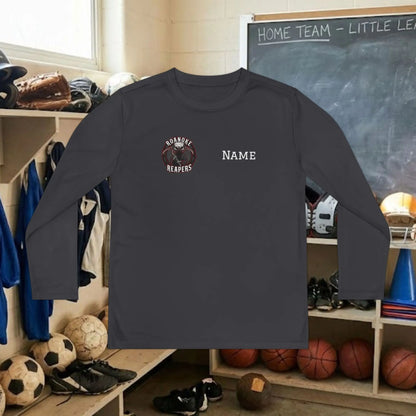 Custom Team Youth Long Sleeve T-Shirt – Right Chest Team Logo & Name