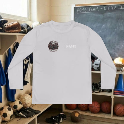 Custom Team Youth Long Sleeve T-Shirt – Right Chest Team Logo & Name