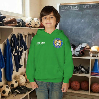 Custom Team Youth Pull Over Hoodie – Left Chest Logo & Name (Gildan Heavy Blend)