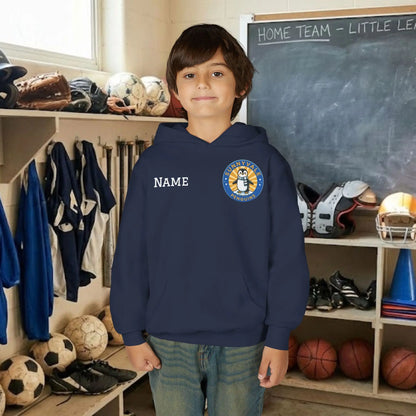 Custom Team Youth Pull Over Hoodie – Left Chest Logo & Name (Gildan Heavy Blend)