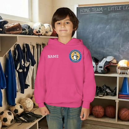 Custom Team Youth Pull Over Hoodie – Left Chest Logo & Name (Gildan Heavy Blend)