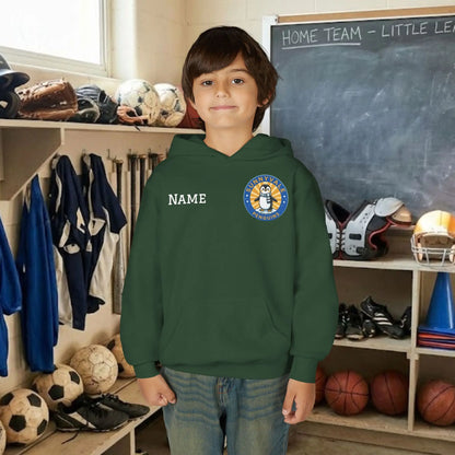 Custom Team Youth Pull Over Hoodie – Left Chest Logo & Name (Gildan Heavy Blend)