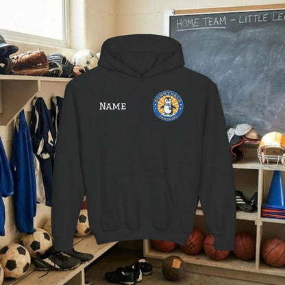 Custom Team Youth Pull Over Hoodie – Left Chest Logo & Name (Gildan Heavy Blend)