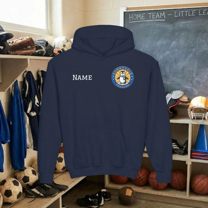 Custom Team Youth Pull Over Hoodie – Left Chest Logo & Name (Gildan Heavy Blend)