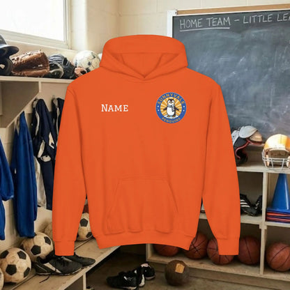 Custom Team Youth Pull Over Hoodie – Left Chest Logo & Name (Gildan Heavy Blend)