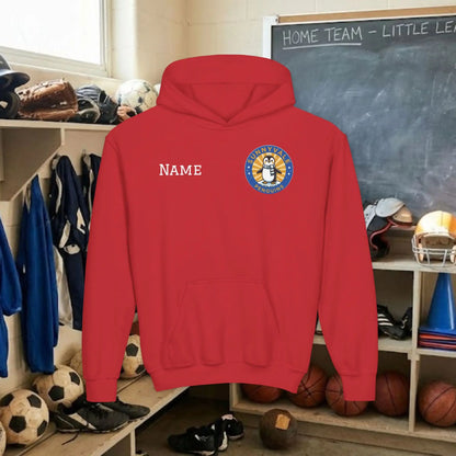 Custom Team Youth Pull Over Hoodie – Left Chest Logo & Name (Gildan Heavy Blend)