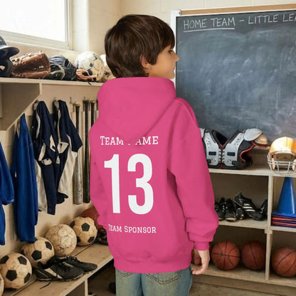 Custom Team Youth Pull Over Hoodie – Right Chest Logo & Name (Gildan Heavy Blend)