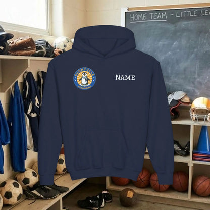Custom Team Youth Pull Over Hoodie – Right Chest Logo & Name (Gildan Heavy Blend)