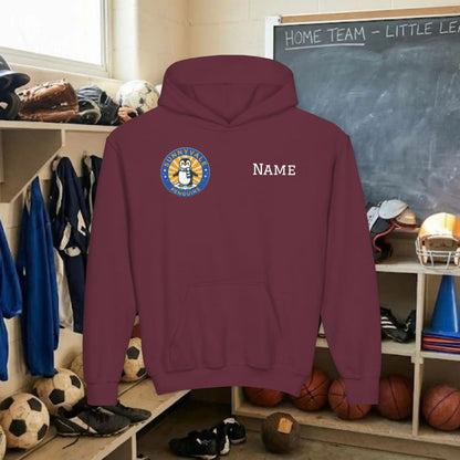 Custom Team Youth Pull Over Hoodie – Right Chest Logo & Name (Gildan Heavy Blend)