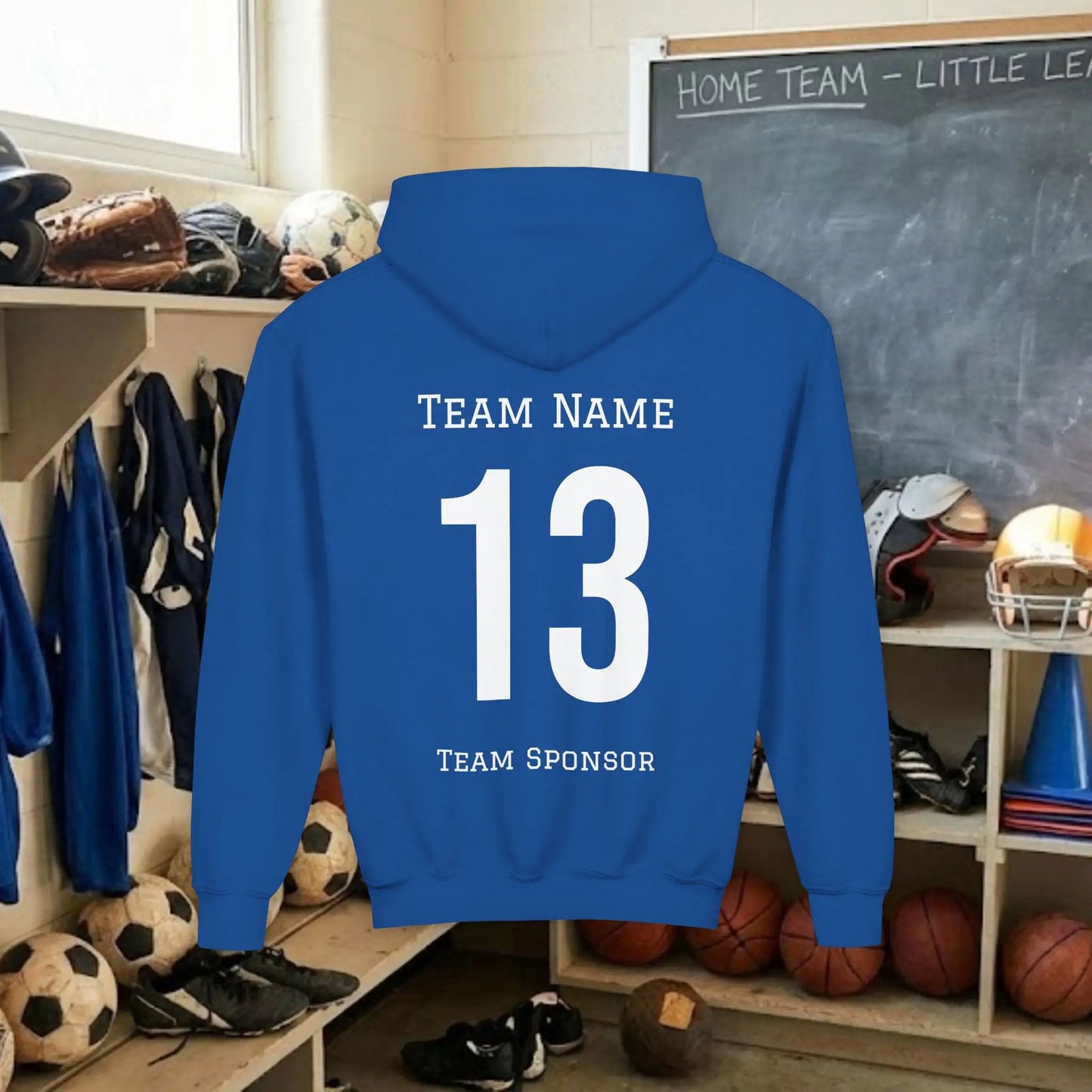 Custom Team Youth Pull Over Hoodie – Right Chest Logo & Name (Gildan Heavy Blend)